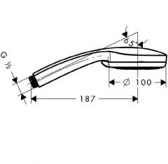28536000 Croma 100 Ручной душ Croma 100 Multi, ½’