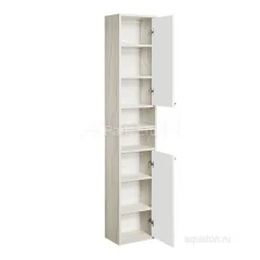 Шкаф подвесной AQUATON Флай одностворчатый, правая, дуб крафт (1A237903FAX1R)