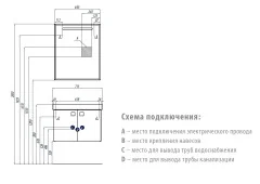 Зеркало AQUATON Оптима 65 с подсветкой (1A127002OP010)