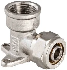 Угол обжимной с креплением 16х1/2&quot; VALTEC