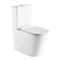 Унитаз-компакт Azario Maro 670x380x850 напольный, безободковый, с бачком и сиденьем микролифт (AZ-21