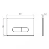 Кнопка смыва Ideal Standard OLEAS SmartFlush, белая (R0117AC)