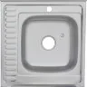 Мойка 6060 R MELANA 0,8/180 ДЕКОР накладная прямоугольная с сифоном (097D t R*10)