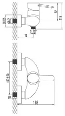 Смеситель для душа Lemark Atlantiss LM3203C