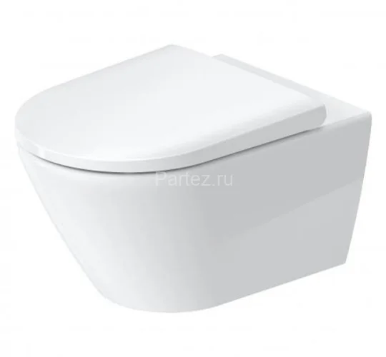 Унитаз подвесной Duravit D-Neo Rimless с креплением Durafix, сиденье микролифт, белый (45770900A1)