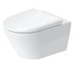 Унитаз подвесной Duravit D-Neo Rimless с креплением Durafix, сиденье микролифт, белый (45770900A1)