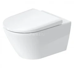 Унитаз подвесной Duravit D-Neo Rimless с креплением Durafix, сиденье микролифт, белый (45770900A1)