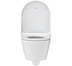 Унитаз подвесной Duravit D-Neo Rimless с креплением Durafix, сиденье микролифт, белый (45770900A1)