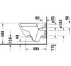 Унитаз подвесной Duravit D-Neo Rimless с креплением Durafix, сиденье микролифт, белый (45770900A1)