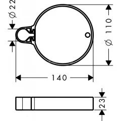 Мыльница Hansgrohe , Хром (28678000)