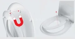 Сидение для унитаза Alcaplast, Softclose, универсальное, со съемным вкладышем, белый (A606)