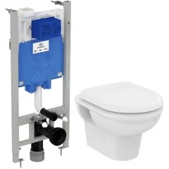 Комплект Ideal Standard EXACTO система инсталляции + унитаз с крышкой-сиденьем (RX002602)