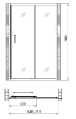 Душевая дверь Gemy Victoria S30191CM