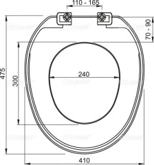 Сиденье для унитаза Alcaplast Basic, белый (A3553)