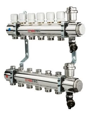 Коллекторная группа из латуни в сборе 1"х10х3/4"ЕК VALTEC