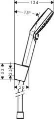 26692400 Душевой набор Crometta Vario, 1,60 м
