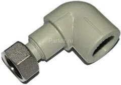 Угол с накидной гайкой PPR 20х3/4&quot; Ekoplastik