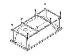 Каркас к акриловой ванне Santek Санторини 160х70 (1.WH30.2.496)
