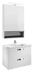 Зеркальный шкаф Roca The Gap 60см, белый (ZRU9302885)