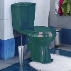 Унитаз-компакт Элисса Стандарт, с сиденьем, зеленый (43325110202)
