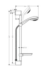 27764000 Душевой набор Crometta 85 Vario