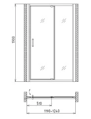 Душевая дверь Gemy Sunny Bay S28191B