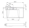 Раковина AQUATON Рейн 80 (1A72113KRW010)