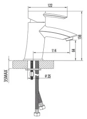 Смеситель Lemark Atlantiss LM3206C для раковины