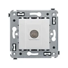 Розетка телевизионная одиночная TV СП Avanti &quot;Белое облако&quot; DKC 4400503