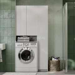 Шкаф для стиральной машины AQUATON ЛОНДРИ 60 белый глянец (1A260503LH010)
