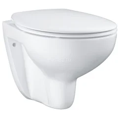 Унитаз подвесной Grohe Bau Ceramic безободковый, с сиденьем микролифт (39351000)