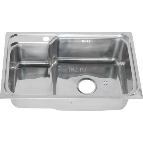 Мойка 7245 R N 0,8/180 врезная прямоугольная с корзиной с сифоном  (224 N*10)