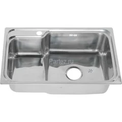 Мойка 7245 R N 0,8/180 врезная прямоугольная с корзиной с сифоном  (224 N*10)