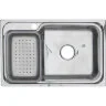Мойка 7245 R N 0,8/180 врезная прямоугольная с корзиной с сифоном  (224 N*10)