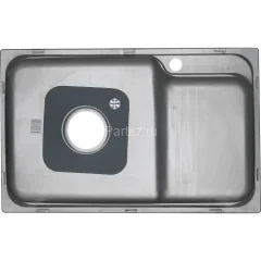 Мойка 7245 R N 0,8/180 врезная прямоугольная с корзиной с сифоном  (224 N*10)