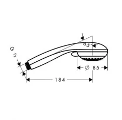 28562000 Crometta 85Ручной душ Crometta 85 Variojet,½’