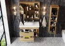 Зеркало-шкаф Onika Легран 80.00 Универсальный, Дуб галифакс (208092)