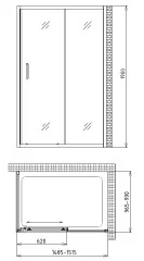 Душевой уголок Gemy Victoria S30191CM-A100M