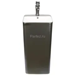 Раковина напольная MELANA MLN-B125BWM черно-белая