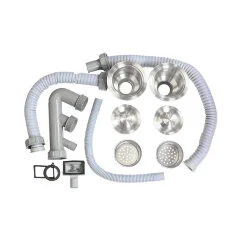 Двойной Сифон для мойки ProfLine AISI 304 Ø3 1/2