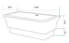 Акриловая ванна Gemy G9221