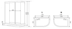 Timo Lux T-7702 R душевая кабина (120*85*225), шт
