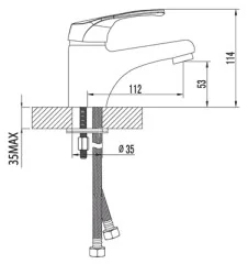 Смеситель Lemark Omega LM3106C для раковины