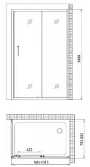 Душевой уголок Gemy Victoria S30191H-A80
