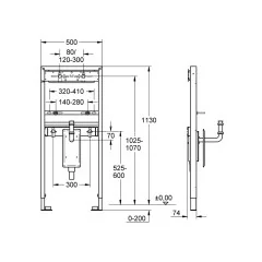 Инсталляция для раковин Grohe Rapid Solido (38625001)