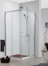 Душевое ограждение Azario GREENWOOD 900х900х1850, БЕЗ ПОДДОНА, прозрачное стекло 6 мм, цвет профиля серебро (AZ-NNE1142 900)