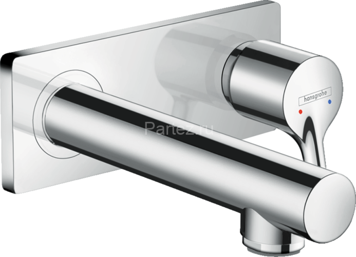 Hansgrohe 72110000 Talis S Смеситель для раковины, однорычажный, с изливом 165 мм, настенный монтаж,