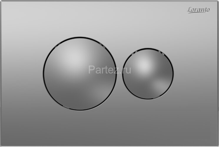 Сет LORANTO Инсталляция с круглой кнопкой хром матовая + унитаз FATTO с сиденьем микролифт (4501+731