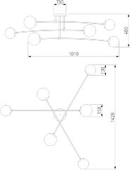 Потолочная люстра Eurosvet 30181/6 белый