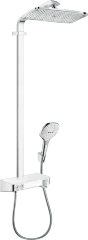 27287400 Raindance Select E 360 1jet ST Showerpipe EcoSmart (хром/белый)